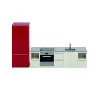 Lundby de Base Cuisinière Four Évier Réfrigérateur Lot Poupées Maison Moderne