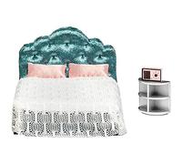 Lundby Ensemble de Meubles pour Maison de poupées - Lit de poupée - Accessoires pour Maison de poupée de 11 cm - 7 pièces - Âge 4 Ans et + - Échelle 1:18