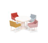 LUNDBY Jeux 'Esszimmerset' bleu / umbra / rouge / blanc cassé, Taille One Size