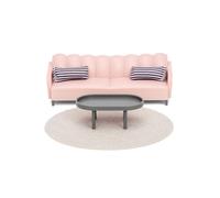 LUNDBY Jeux gris / rose / noir, Taille One Size