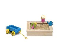 Lundby Maison de poupée - 60509600 - Boite Sable et Jouet - Bleu Rose Vert