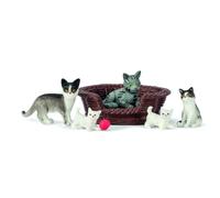 Lundby Maison de Poupées Animal Ensemble Chat Famille Avec Chatons et Panier