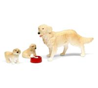Lundby Maison de Poupées Chien Famille Animal Ensemble Avec 2 Puppies Bol Et OS