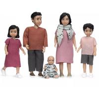 Lundby Poupées Maison Jamie Famille Maman Papa Avec 2 Enfants & Bébé Moderne