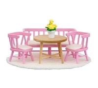 Lundby Smaland 1:18 Échelle Poupées Maison Meuble Cuisine Table Chaises Banc De