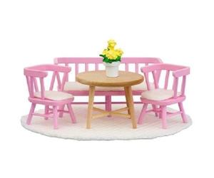 Lundby Smaland 1:18 Échelle Poupées Maison Meuble Cuisine Table Chaises Banc De