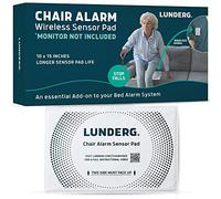 Lunderg Capteur d'alarme sans fil pour chaise - Add-on/remplacement - Téléavertisseur non inclus - Fonctionne avec les alarmes de lit d'alerte précoce - Prévention des chutes pour les patients âgés