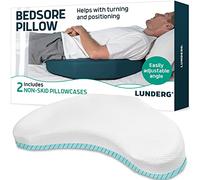 Lunderg Coussin de positionnement pour escarres - avec 2 taies d'oreiller antidérapantes et Pente réglable - Coussin Anti-escarres pour prévenir Les maux de lit - Restez sur Le côté et Restez Hors du