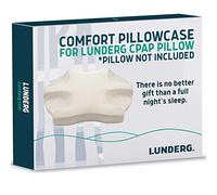 Lunderg Taie d'oreiller confortable de rechange pour notre oreiller en mousse à mémoire de forme CPAP - Tissu confortable de qualité supérieure - Oreiller non inclus