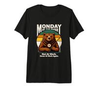 Lundi à la rivière, Pas de Nouveau au Travail, Ours T-Shirt Haut de Gamme