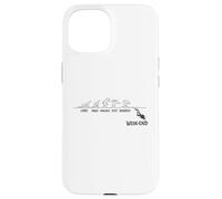 Lundi à Vendredi Humour plongée Semaine Travail Week End Coque pour iPhone 15