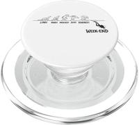 Lundi à Vendredi Humour plongée Semaine Travail Week End PopSockets PopGrip pour MagSafe