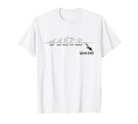 Lundi à Vendredi Humour plongée Semaine Travail Week End T-Shirt