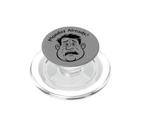 Lundi : déjà trop tôt, choqué, surpris, drôle, Visage de Dessin animé PopSockets PopGrip pour MagSafe