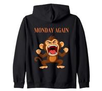 Lundi Encore, Singe Hurlant ou chimpanzé. Sweat à Capuche
