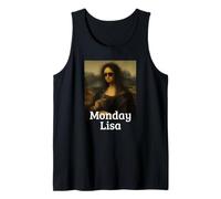 Lundi Lisa Leonardo Da Vinci Mona Lisa drôle Débardeur