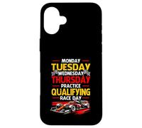 Lundi Mardi Jeudi Entraînement Qualification Course Jour Course Coque pour iPhone 16 Plus
