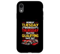 Lundi Mardi Jeudi Entraînement Qualification Course Jour Course Coque pour iPhone XR