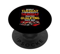 Lundi Mardi Jeudi Entraînement Qualification Course Jour Course PopSockets PopGrip Adhésif