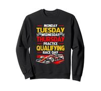 Lundi Mardi Jeudi Entraînement Qualification Course Jour Course Sweatshirt