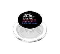 Lundi Mardi Mercredi Jeudi Practice Qualifying Race PopSockets PopGrip pour MagSafe