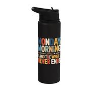 Lundi matin et la semaine ne s'arrête jamais Stainless Steel Insulated Water Bottle