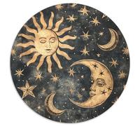 Lune and Stars Puzzle 1000 Pièces Cadeau Unique Jeu Éduchatif Défi Jouet À De Qualité Supérieure Peinture Art pour Adultes Et Enfants À Partir De 12 Ans 1000pcs (67.5x67.5cm)