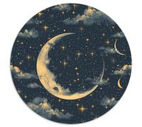 Lune and Stars Puzzles 1000 Pièces Cadeau Unique Jeu Éduchatif Challenge Toy À De Qualité Supérieure Peinture Art pour Adultes Et Enfants 1000pcs (67.5x67.5cm)