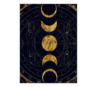 Lune Astronomie Géométrie 1000pcs Mini Puzzle pour Adultes Difficile | 38x26cm Carton Décor Salon Structure Durable Cadeau Anniversaire Relaxation