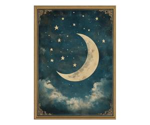 Lune Croissant Étoiles Nuage Puzzle, 1000 Pièces Jeu Intérieur Adulte | 70x50cm Carton, Exercice Mental, Assemblage Précis, Amateurs D'art, Réduction Du Stress