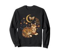 Lune de Loup céleste bohème à Motif Floral Sweatshirt