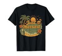 Lune de miel tropicale, je viens de me marier jusqu'à présent, si bon couple drôle T-Shirt