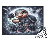 Lune de Tortue Mignonne Puzzles 1000 Pièces Papier recyclé pour Adultes Puzzle pour Adultes Impossible Difficile Stimulant Excellente idée Cadeau pour Hommes et pour Femmes 52x38cm/1000pcs