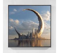 Lune Diamond Painting Ciel Diamond Painting Adulte, Peinture Diamant Enfant 5D Strass Point de Croix Broderie Diamant Kit Complet, Loisirs Créatifs Adultes, Tableau Decoration Murale 50x50cm bd4-i56