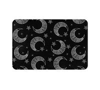 Lune et étoile paillasson doux anti-dérapant intérieur tapis de sol absorbant tapis de sol intérieur résistant aux taches tapis de sol intérieur 23,6 x 15,7 pouces pour la terrasse d'entrée de la ma