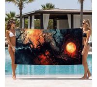 Lune Grande Serviette de Plage,Séchage Rapide Anti Sable 180X80cm K-106