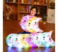 LUNE Peluche 34cm Lumineux LED, Couleur: Rose