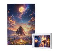 Lune Puzzle 3000 Pièces Adultes Puzzle Arbre Classique, Activite Manuelle Adulte, Puzzles de Jeu Stimulants, Puzzles impossible, Enjoy Activités de défi Familial pour Ies Soirées de Jeu,p1701t