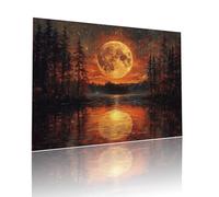 Lune Puzzle Adulte 80 pièces Educa Puzzles Classiques Impossible Paysage Je m'emmerdais Qualité Supérieure Mystery Challenge, Toy Avec Inclure Colle, Pour Adultes et Enfants Jeu éducatif 15x20cm t-987