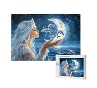 Lune Puzzle Ange 120 Pièces Adultes, DIY Puzzles Classiques Art avec Boîte d'emballage et Photos de Référence, Relaxation/Soulagement du Stress/Jeux Amusants, Creatif Cadeau pour Femme M-570