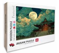 Lune Puzzle Bois, Architecture Puzzle 3000 pièces Adultes avec Boîte 122x81cm, Activités de Loisirs en Famille, Jeux de Puzzle de Haute Qualité, Convient à la Plupart des Gens, Cadeaux d'été, 2-4344