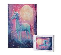 Lune Puzzle Licorne 5000 Pièces Adultes, DIY Puzzles Classiques Art avec Boîte d'emballage et Photos de Référence, Relaxation/Soulagement du Stress/Jeux Amusants, Creatif Cadeau pour Femme M-1795