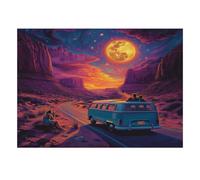 Lune Route Canyon 1000 Pièces Mini Puzzle pour Adolescents Éducatif | 70x50cm Papier Décoration Maison Coupe Précise Cadeau Anniversaire Détente