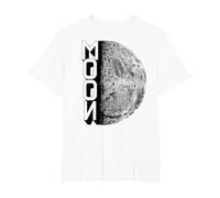 Lune Terre Satellite Espace Vintage Planète Rétro Astronaute T-Shirt, Homme Grandes Tailles, Blanc, 2X Tall