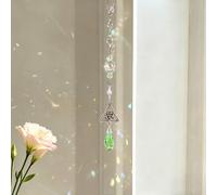 LuneClat Accessoires à suspendre pour rétroviseur bohème - Attrape-soleil vert de 20,3 cm pour décoration de voiture, nœud celtique, cadeau irlandais pour homme et femme, fenêtre, jardin, décoration