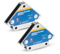 LUNEKUCK 2PCS Aimant Soudure avec Force de Maintien 13kg/28LB Equerre de Soudage pour Angle de Positionneur Magnétique 45 ° 90 ° 135° Equerre Aimanté pour Soudure Outils de Localisation Auxiliaires