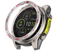 Lunette AMOLED Premium Garmin Tactix 8 51mm - Argent & Accent Rouge