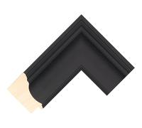 Lunette/cadre personnalisable compatible avec le cadre TV Samsung (43") - Cadre noir (scoop black 64 mm)
