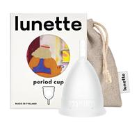Lunette Coupe Menstruelle en Silicone Médical | Jusqu'à 12 h de Confort, Réutilisable jusqu'à 10 Ans, Sans BPA, Fabriquée en Finlande, Taille 2 Clear