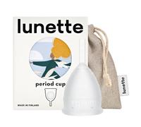 Lunette Coupe Menstruelle Réutilisable Protection 12 Heures Confort Silicone Médical Souple Alternative Tampons 10 Ans, Taille 1 Clear